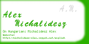 alex michalidesz business card